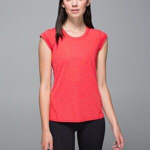 lululemon athletica Red Short Sleeve Tee